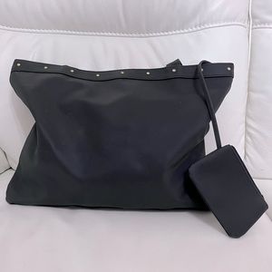 Black tote with minibag